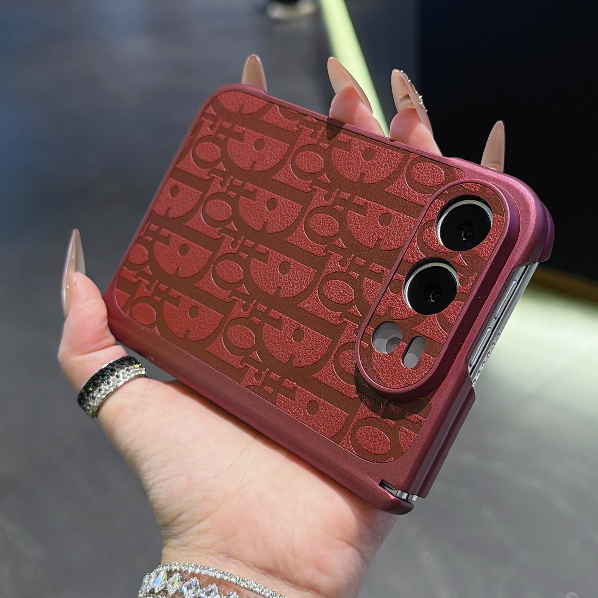Fancy Dove Girl Phone Case For iPhone Duo with Middle Protection