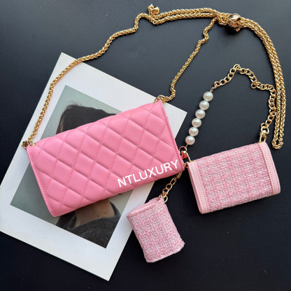 Coco Fine Wallet 3 Set (Pink)