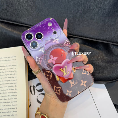 Capa para Telemóvel Magsafe Ombre Love com Suporte para Bonecas