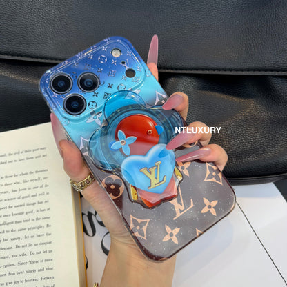 Capa para Telemóvel Magsafe Ombre Love com Suporte para Bonecas