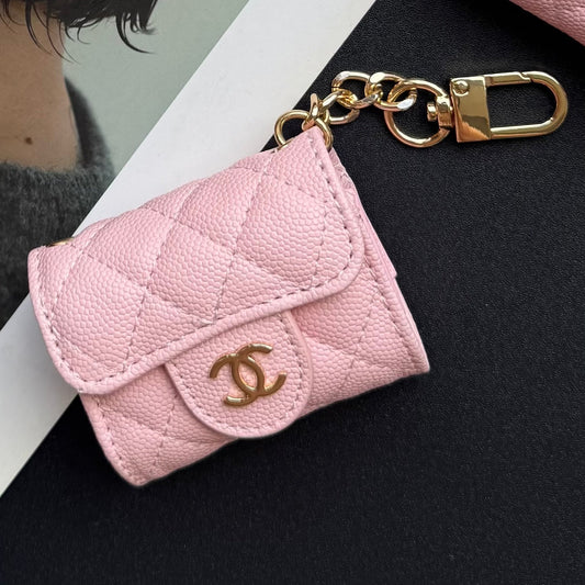 Portefeuille Coco Fine 3 pièces (Rose Litchi)