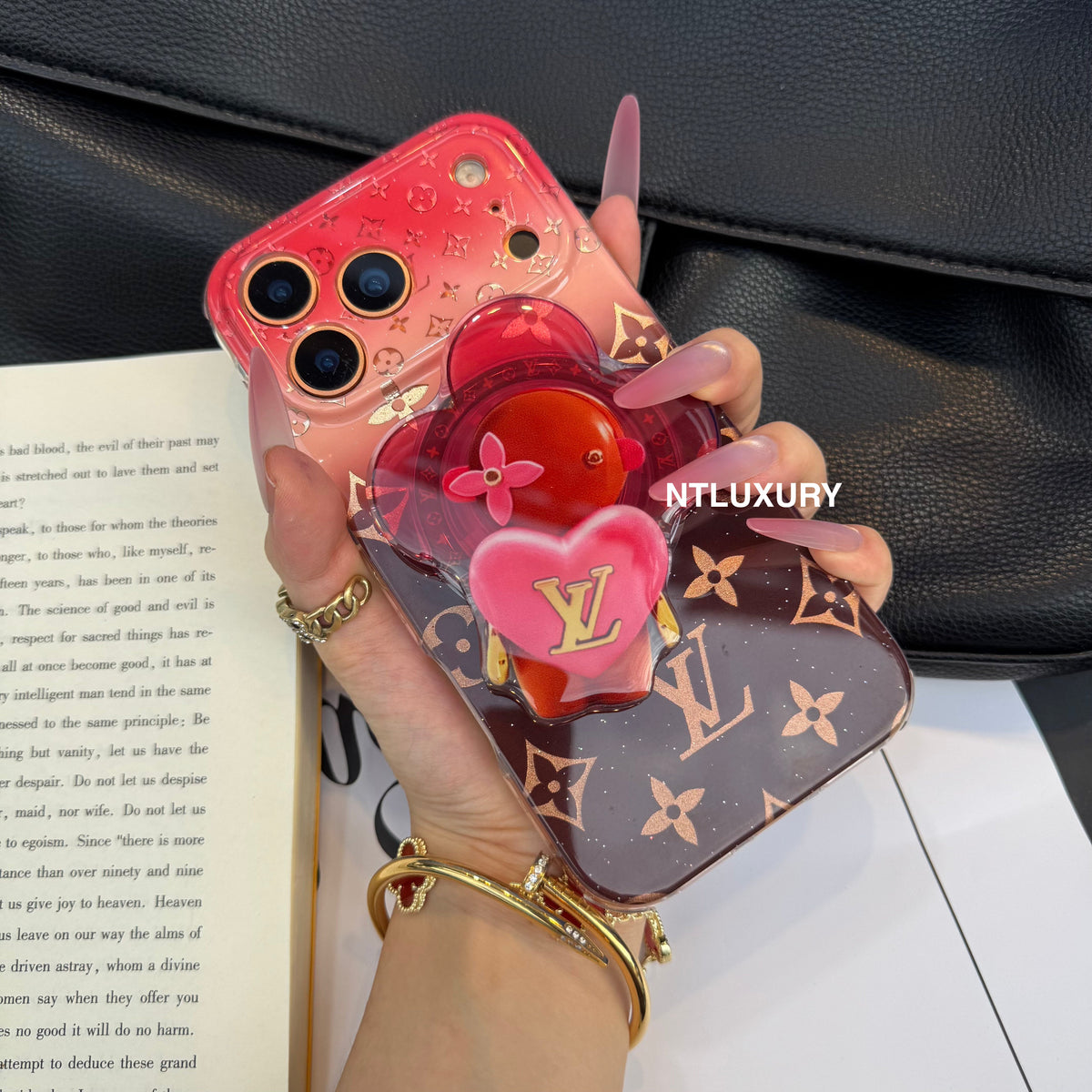 Ombre Love Magsafe Phone Case with Dolls Holder