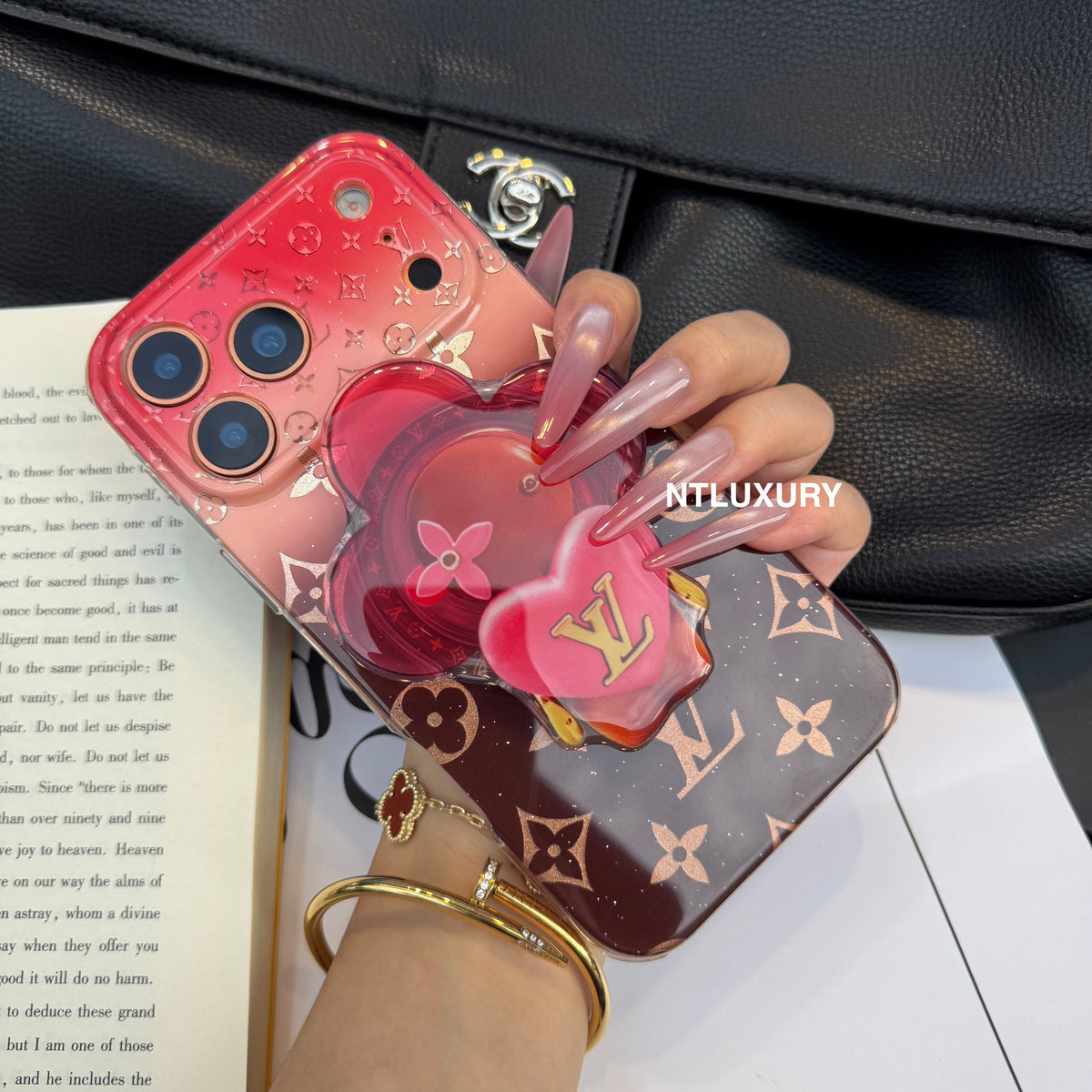 Ombre Love Magsafe Phone Case with Dolls Holder
