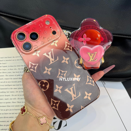 Ombre Love Magsafe Phone Case with Dolls Holder