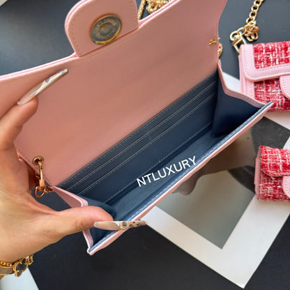 Coco Fine Wallet 3 Set (Color patch pink)