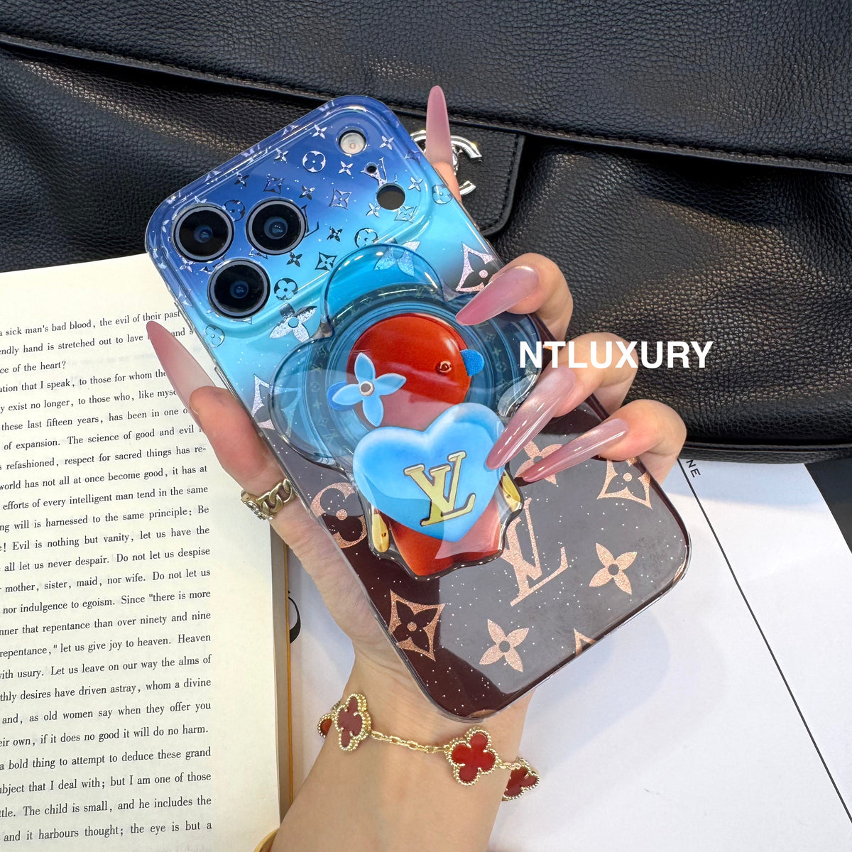Ombre Love Magsafe Phone Case with Dolls Holder