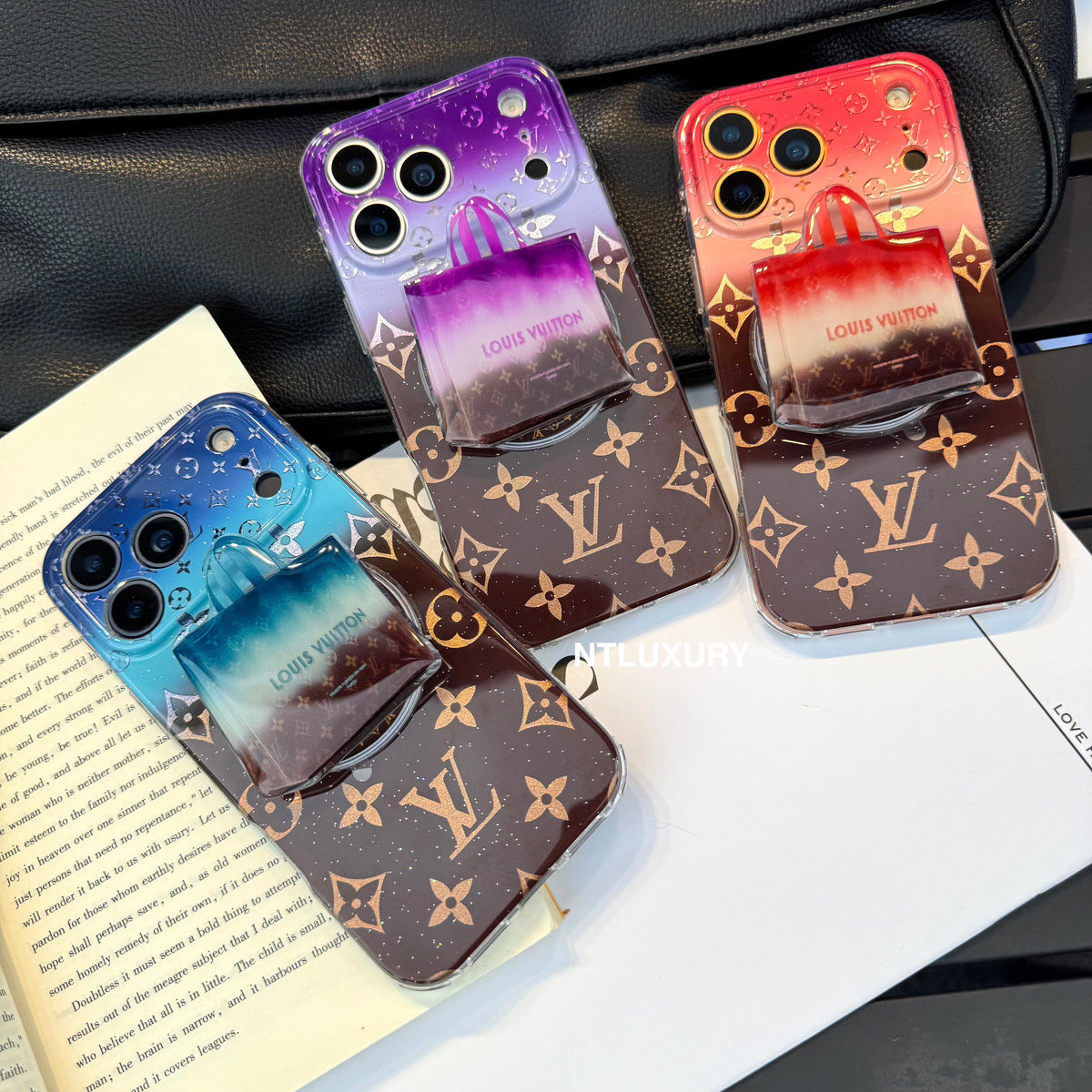 Ombre Love Magsafe Phone Case with Bags Holder