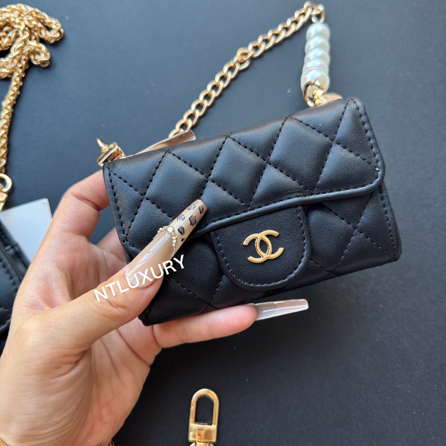 Portefeuille Coco Fine Set de 3 (Noir)
