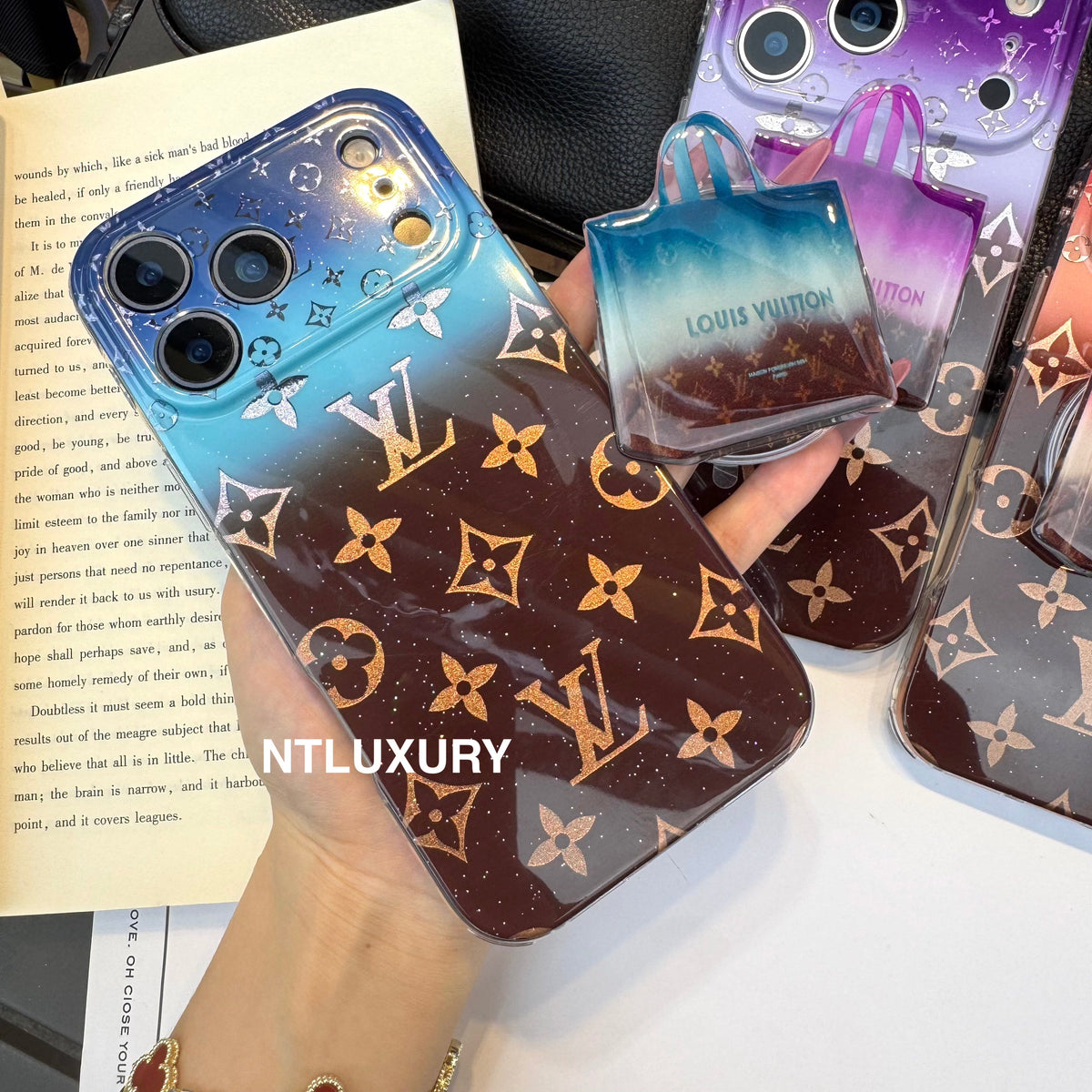 Ombre Love Magsafe Phone Case with Bags Holder
