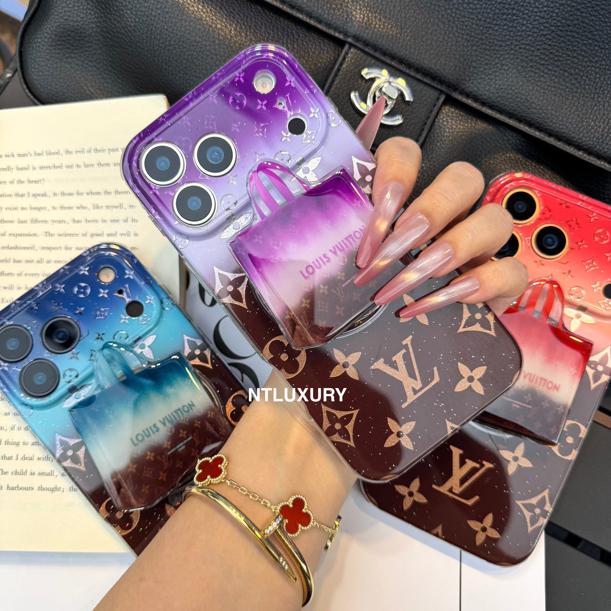 Ombre Love Magsafe Phone Case with Bags Holder