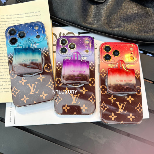 Ombre Love Magsafe Phone Case with Bags Holder