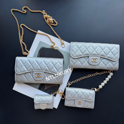 Portefeuille Coco Fine 4 pièces (Argent)