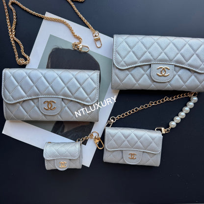 Portefeuille Coco Fine 4 pièces (Argent)