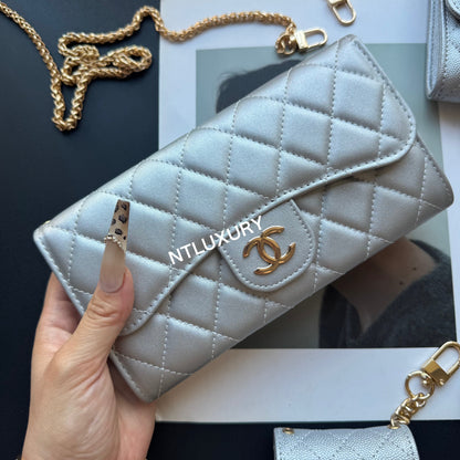 Portefeuille Coco Fine 4 pièces (Argent)