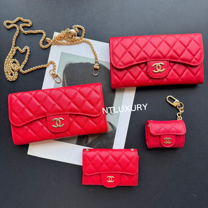 Coco Fine Wallet 4 Set (Red)