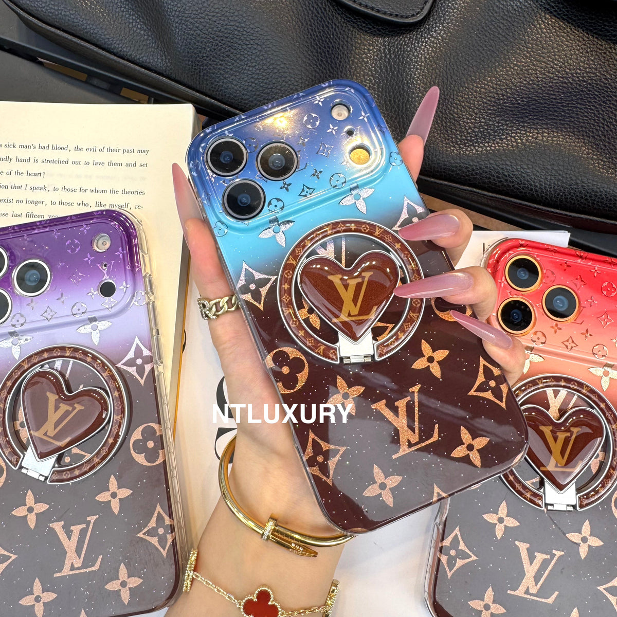 Ombre Love Magsafe Phone Case with New Love Holder