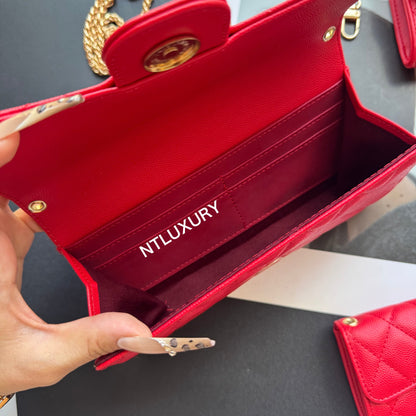 Coco Fine Wallet 4 Set (Red)
