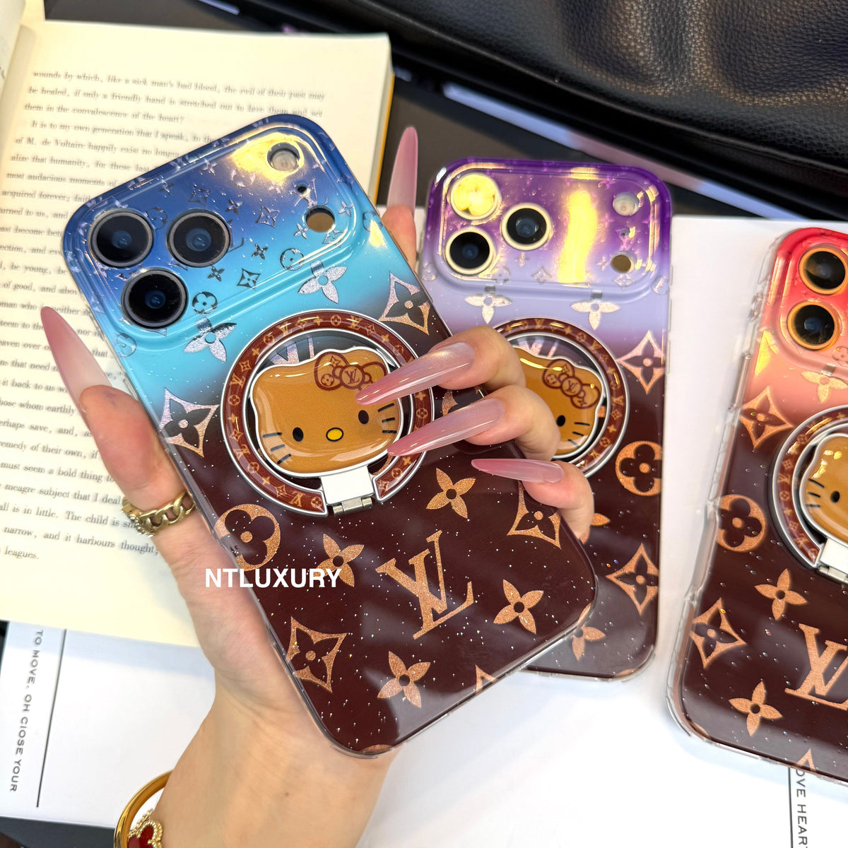 Ombre Love Magsafe Phone Case with New Cat Holder