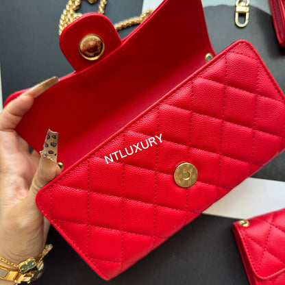 Coco Fine Wallet 4 Set (Red)