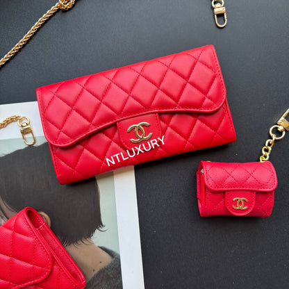 Coco Fine Wallet 4 Set (Red)