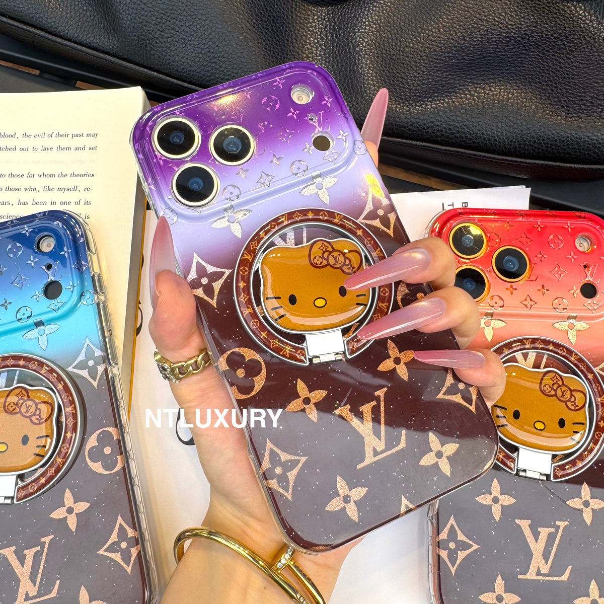 Ombre Love Magsafe Phone Case with New Cat Holder