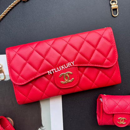 Coco Fine Wallet 4 Set (Red)