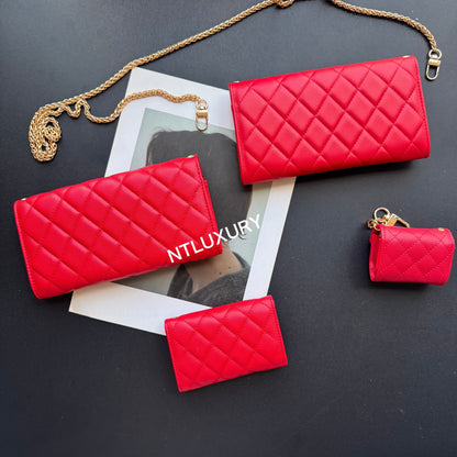 Coco Fine Wallet 4 Set (Red)