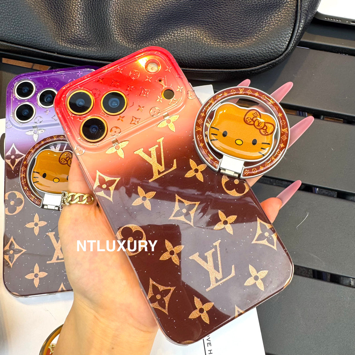 Ombre Love Magsafe Phone Case with New Cat Holder