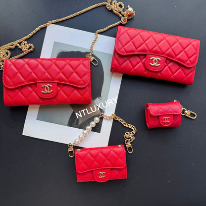 Coco Fine Wallet 4 Set (Red)