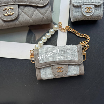 Portefeuille Coco Fine 3 pièces (patch gris)
