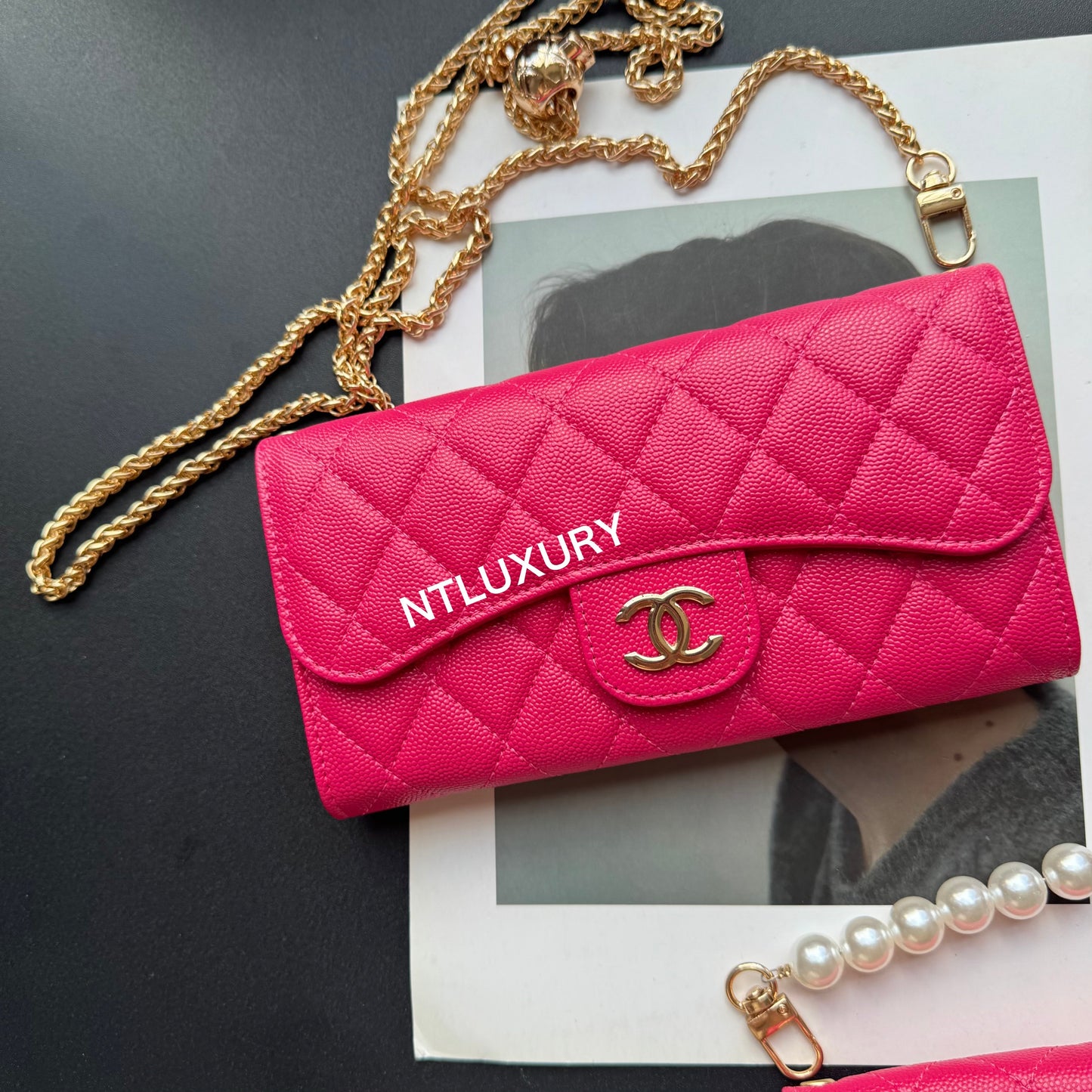 Coco Fine Wallet Ensemble de 3 (Magenta)