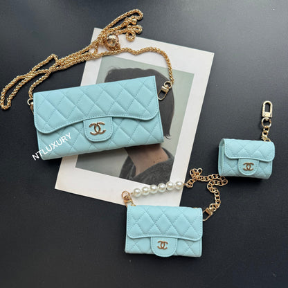 Coco Fine Wallet 3 Set (Baby Blue)