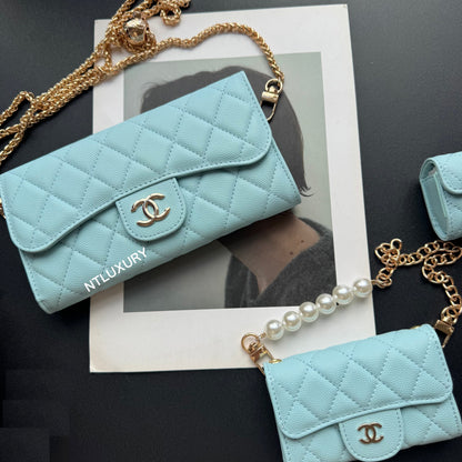 Coco Fine Wallet 3 Set (Baby Blue)
