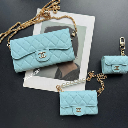 Coco Fine Wallet 3 Set (Baby Blue)