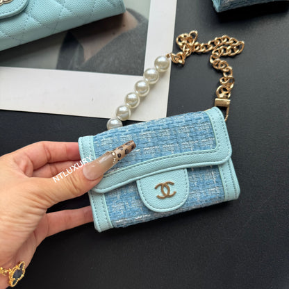 Coco Fine Wallet 3 Set (Baby Blue Patch)