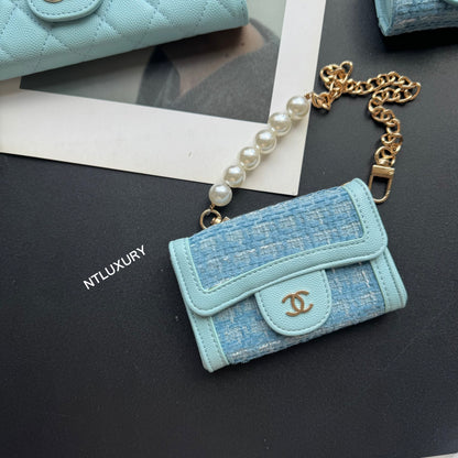 Coco Fine Wallet 3 Set (Baby Blue Patch)