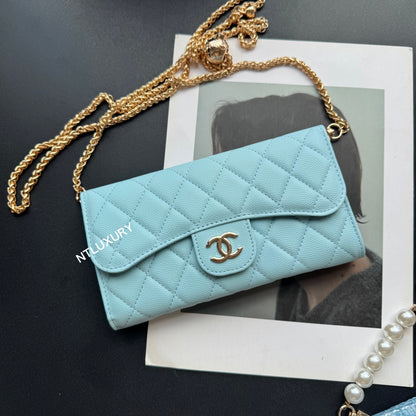 Coco Fine Wallet 3 Set (Baby Blue Patch)