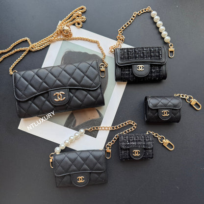 Coco Fine Wallet 5 Set (Black & Patch)