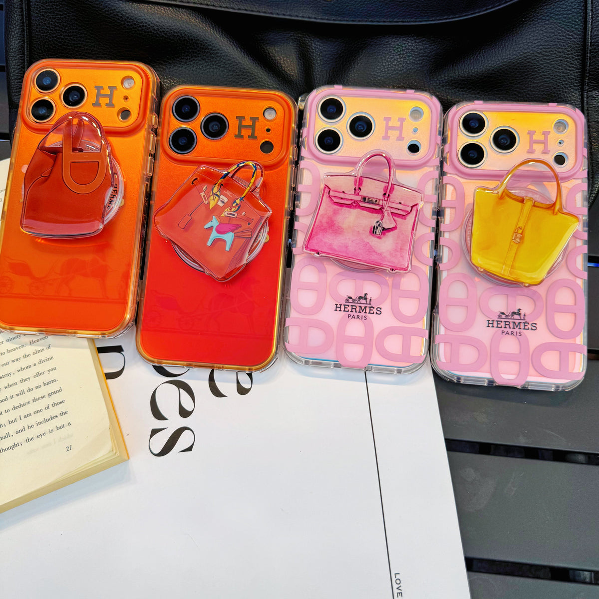 Chameleon Horse Magsafe Phone Case with Bags Holder