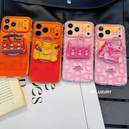 Chameleon Horse Magsafe Phone Case with Doll Bag Holder