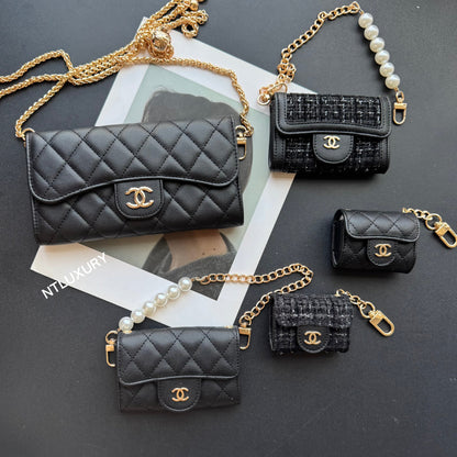 Coco Fine Wallet 5 Set (Black & Patch)