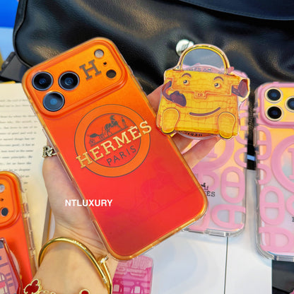 Chameleon Horse Magsafe Phone Case with Doll Bag Holder