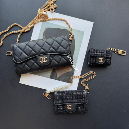 Coco Fine Wallet 5 Set (Black & Patch)