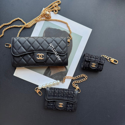 Coco Fine Wallet 5 Set (Black & Patch)