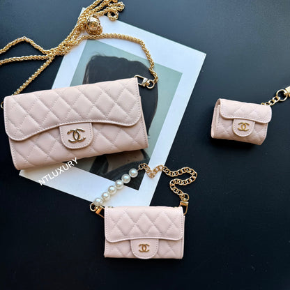 Portefeuille Coco Fine Set de 3 (Rose bébé)