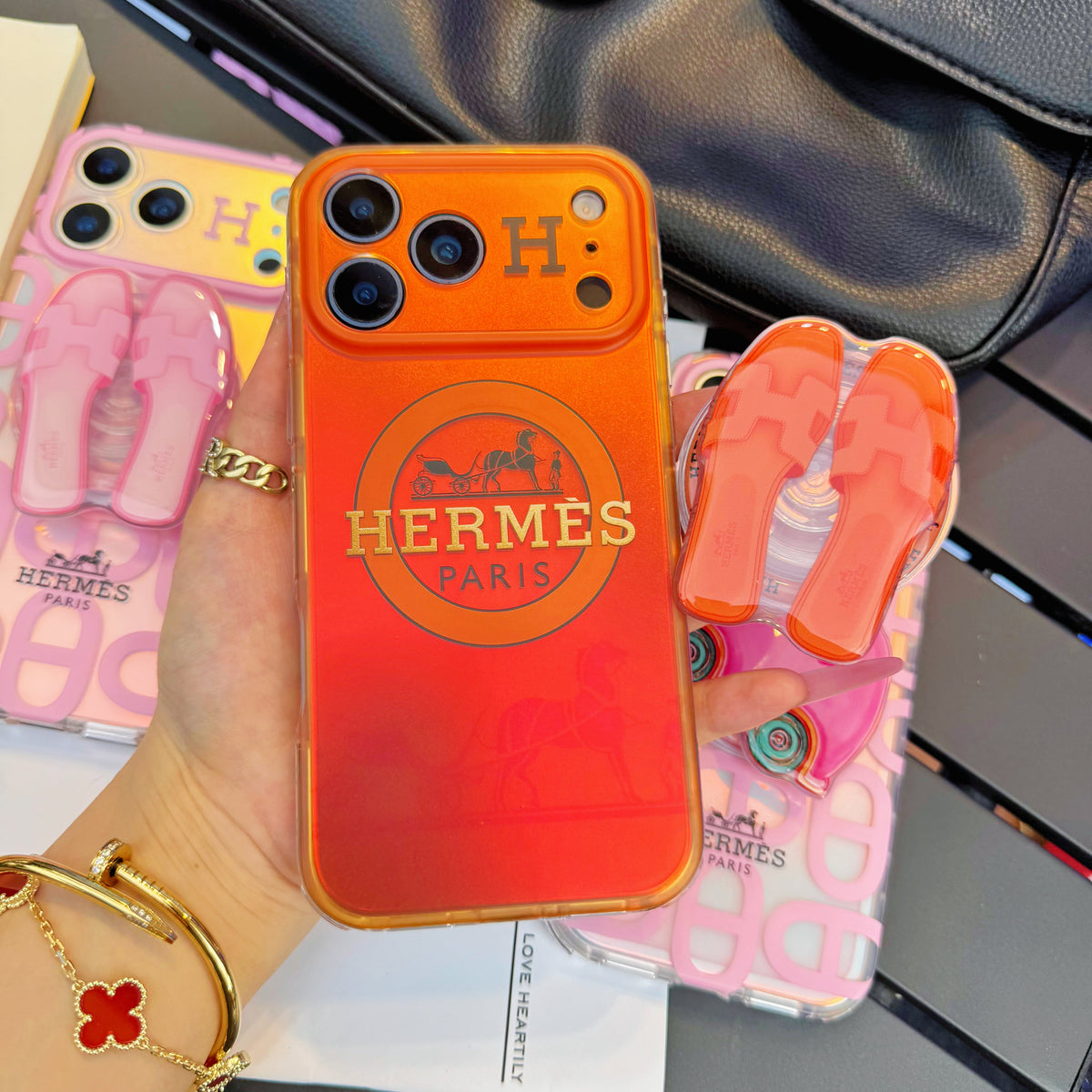 Chameleon Horse Magsafe Phone Case with Shoes Holder