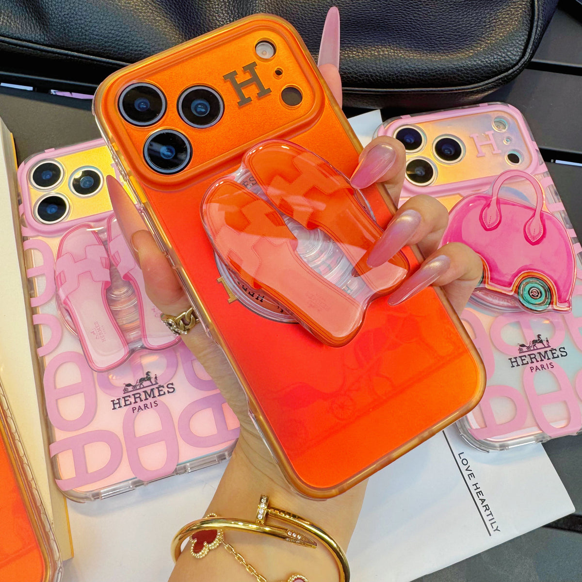 Chameleon Horse Magsafe Phone Case with Shoes Holder