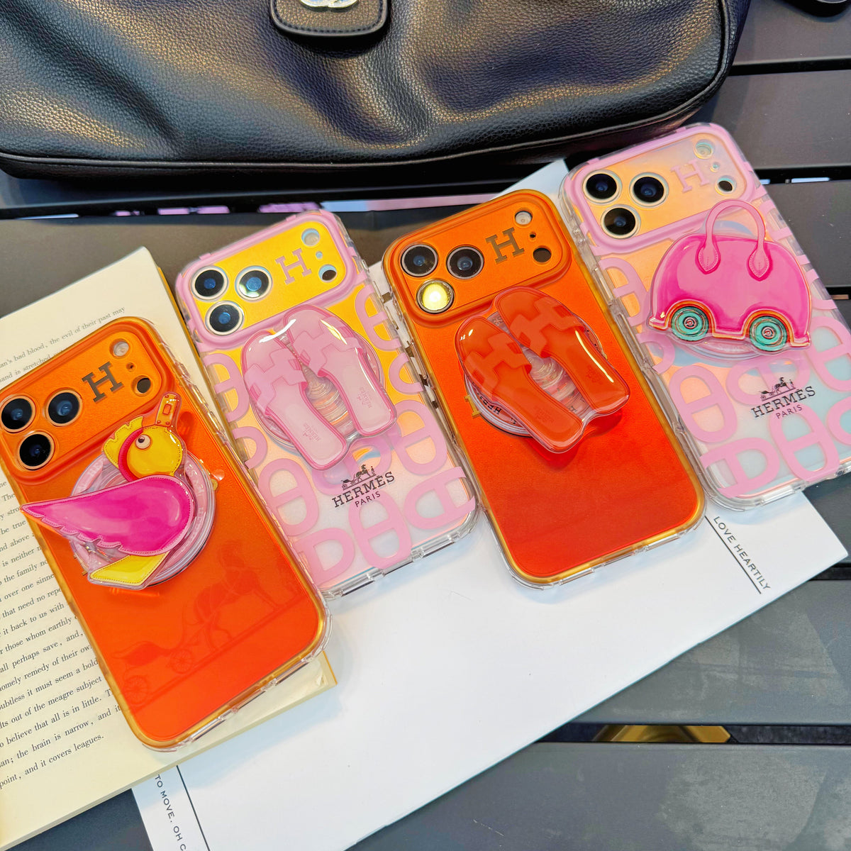 Chameleon Horse Magsafe Phone Case with Shoes Holder