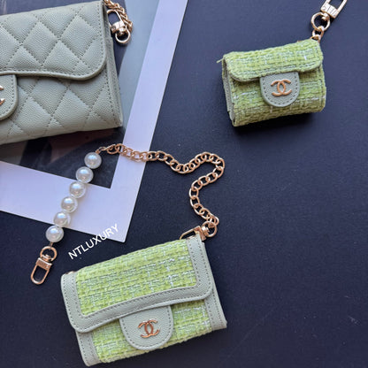 Portefeuille Coco Fine Set de 3 (Patch Vert)