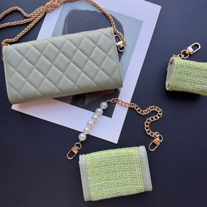 Portefeuille Coco Fine Set de 3 (Patch Vert)